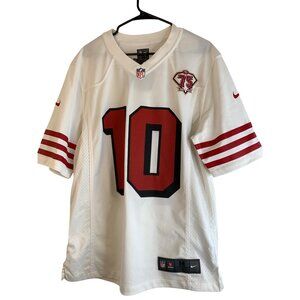 Nike NFL 49ers Garoppolo 75th Anniversary Jersey White/Red Size M